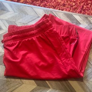 Zyia Red Everywhere Zipper Jogger